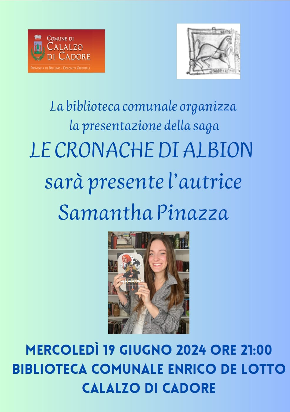 presentazione saga "Le cronache di Albion" di Samantha Pinazza